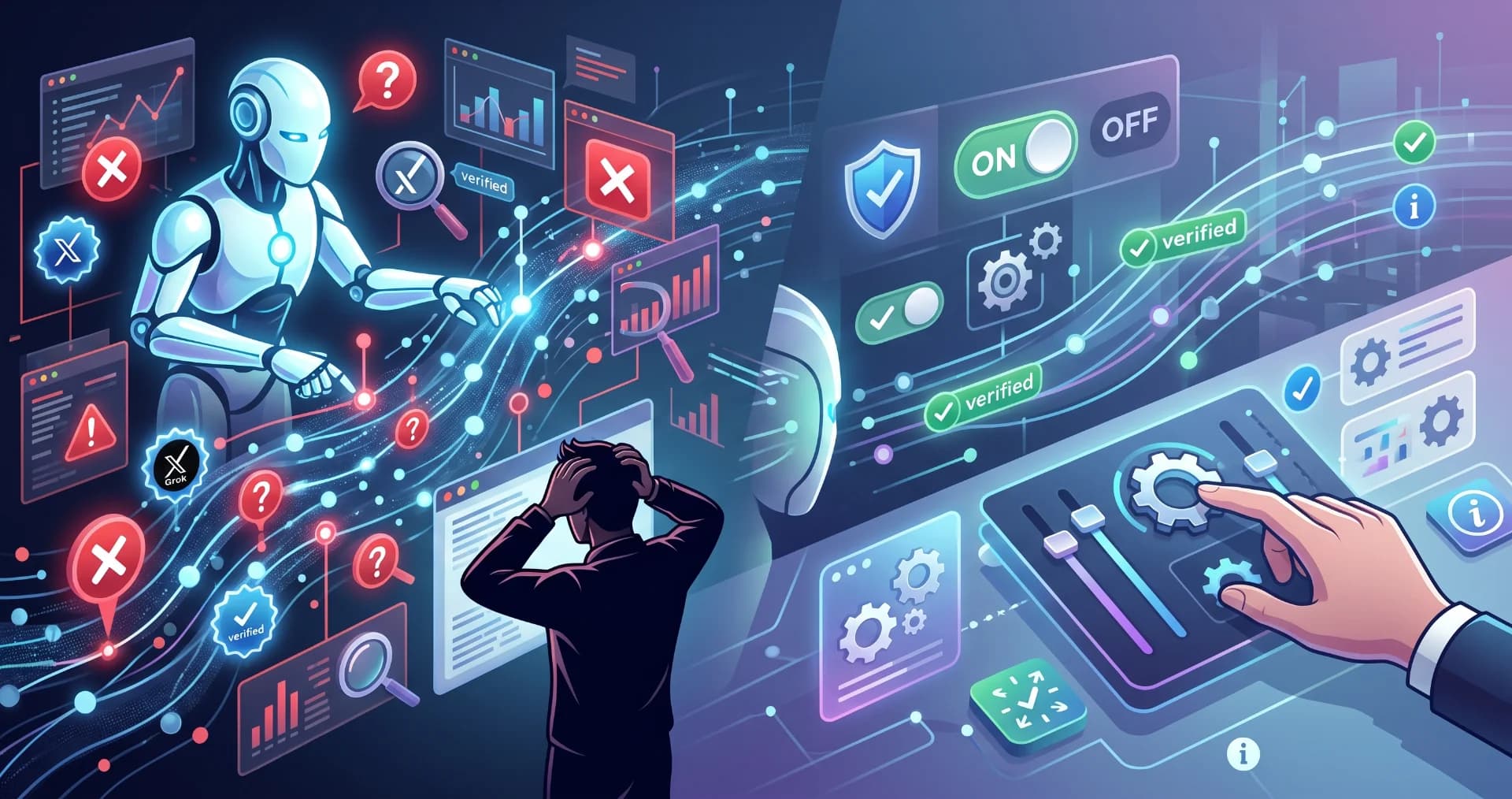 Grokのファクトチェックがうざい?気になる理由と対処法を解説の記事画像